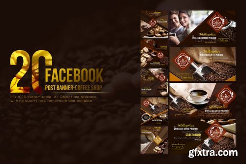 20 Facebook Post Banner- Coffee Shop