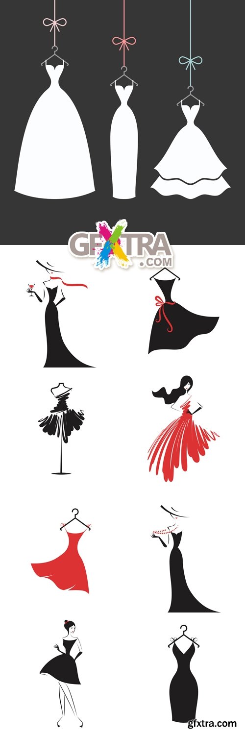 Fashion Dresses Vector