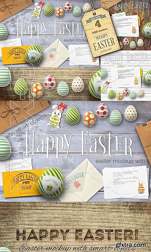 CM - Easter Cards Mockup 1160996