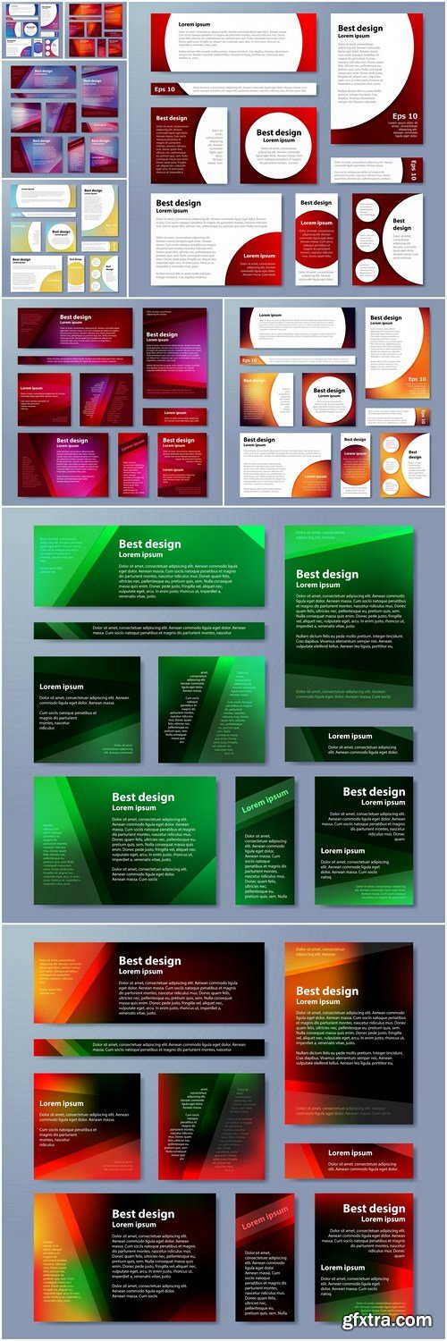 Abstract Layout Business Template - 9 Vector