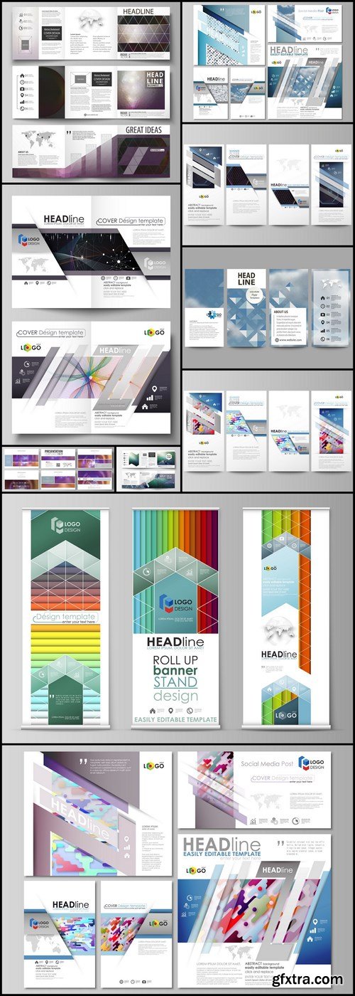 Abstract Set Of Business Template - 10 Vector