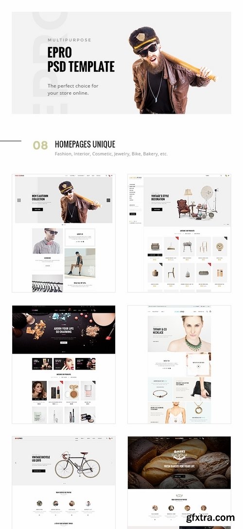 ThemeForest - Epro - Responsive Ecommerce PSD Template 14579669