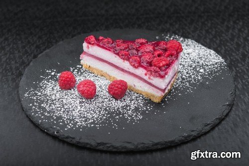 Piece of cake with fruits - 5 UHQ JPEG