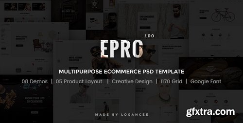 ThemeForest - Epro - Responsive Ecommerce PSD Template 14579669