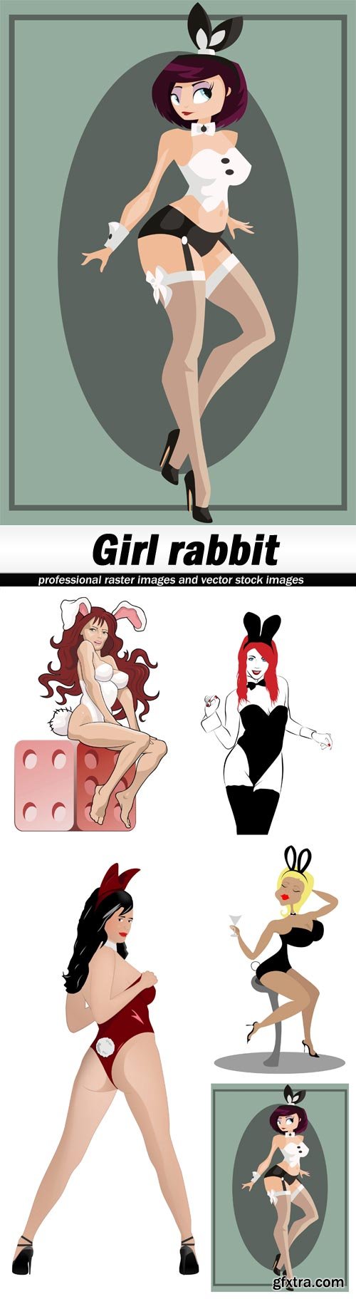 Girl rabbit - 5 EPS