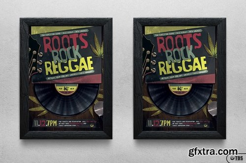 CM - Roots Rock Reggae Flyer Template 1194874