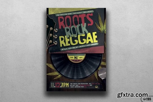 CM - Roots Rock Reggae Flyer Template 1194874