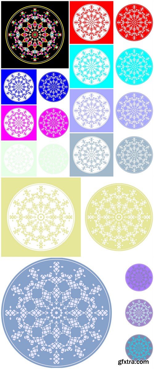 Card template ornament 10X JPEG