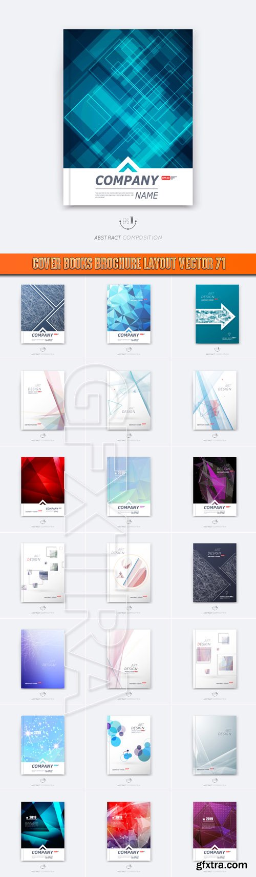 Cover books brochure layout vector 71