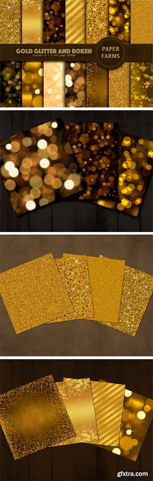 CM 1164920 - Gold Glitter and Bokeh