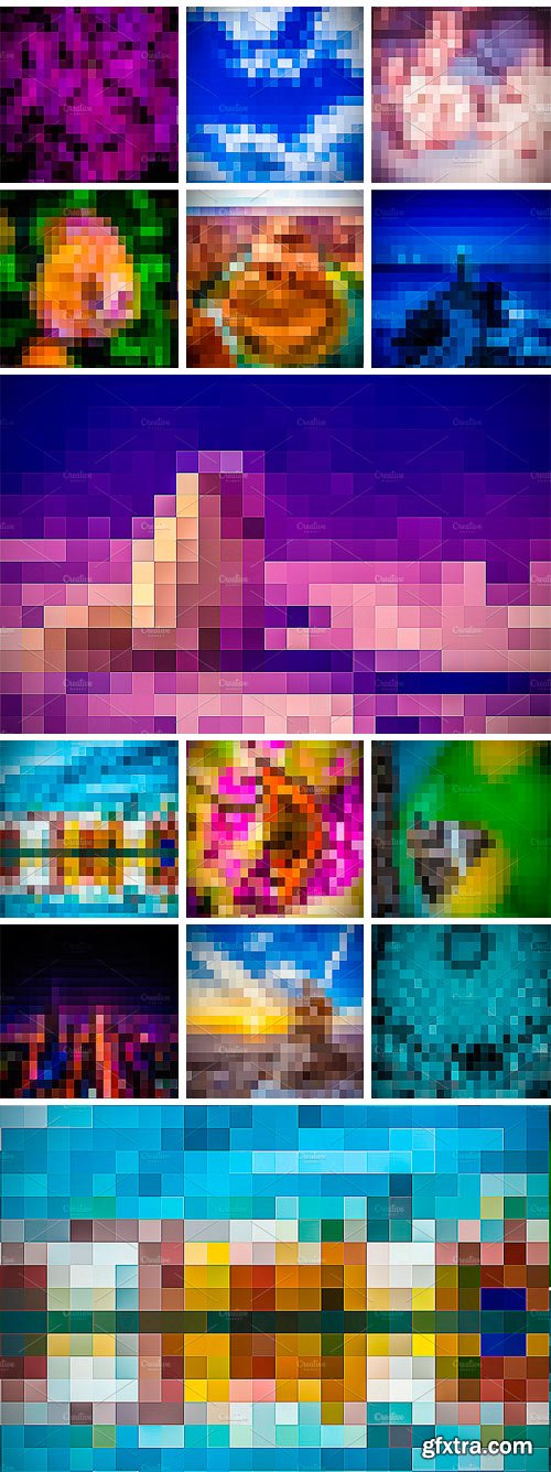 CM 1165793 - 20 Pixelated Backgrounds