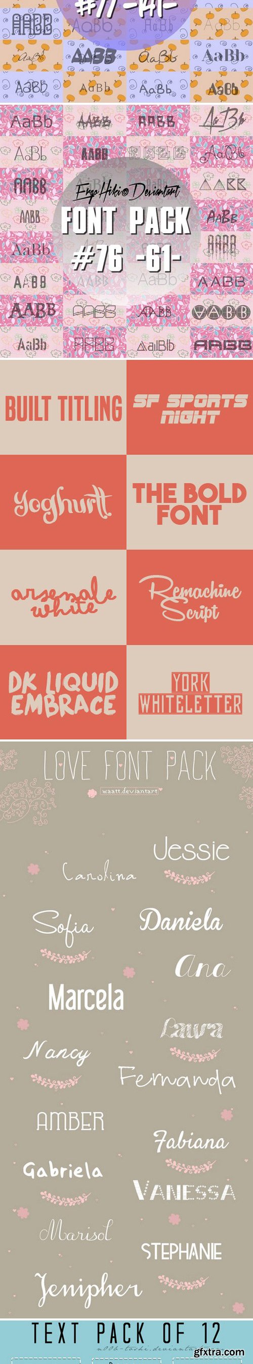 Mega 722 Fonts Pack