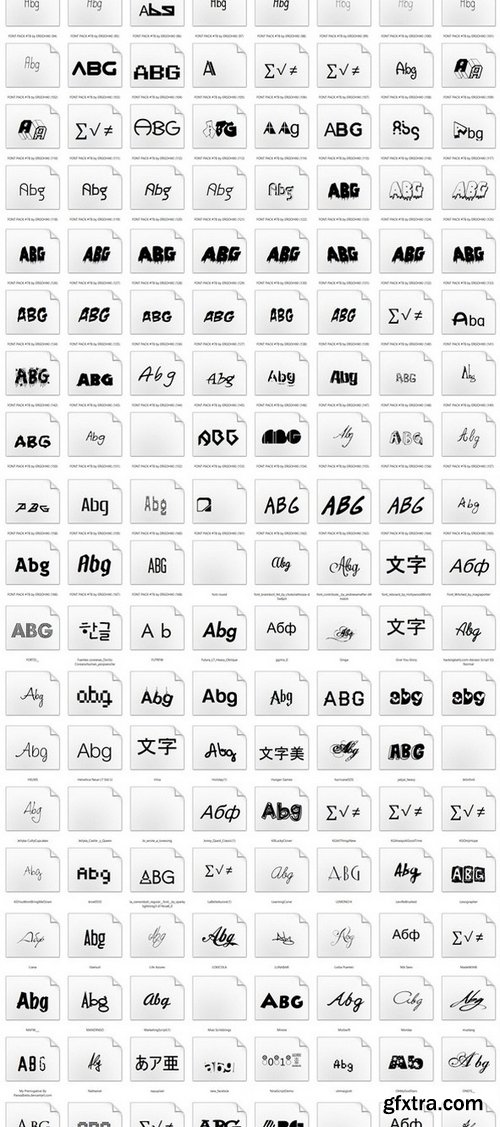 Mega 722 Fonts Pack