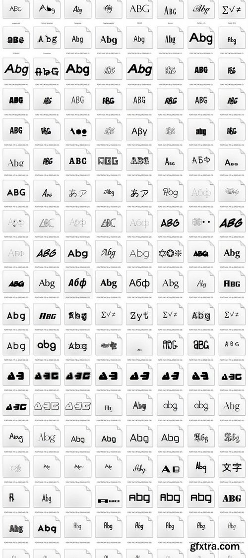 Mega 722 Fonts Pack