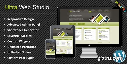 ThemeForest - Ultra Web Studio v2.16 - Blog & Portfolio Wordpress Theme - 121611