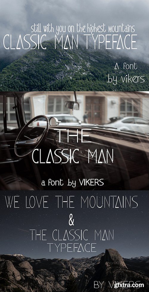 The classicman & classic man font