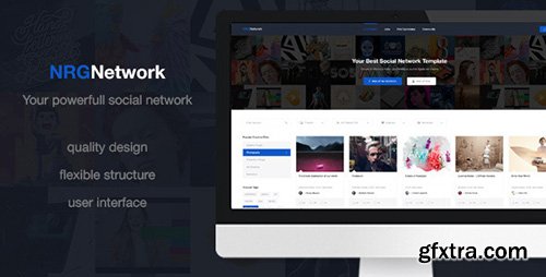 ThemeForest - NRGNetwork v1.0 - Your powerfull social network - 11819694