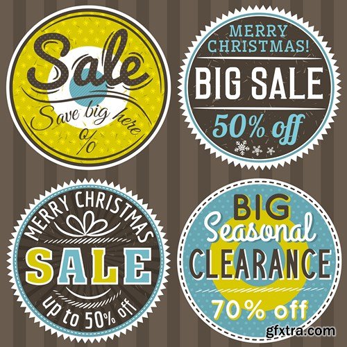 Winter Christmas Sale Banner - 14 Vector