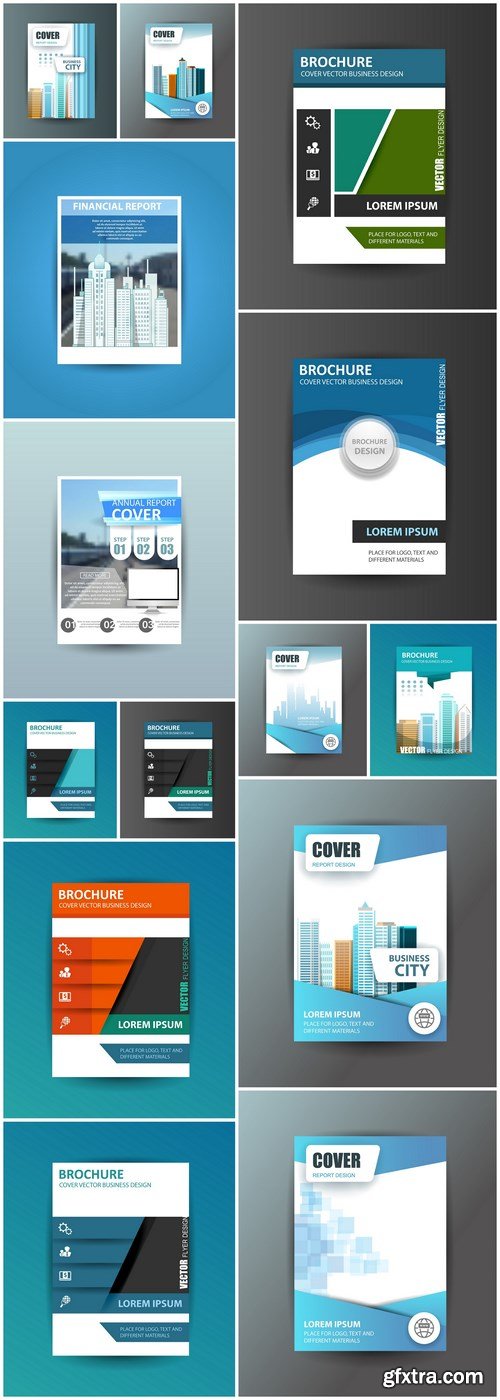 Brochure Template Design #177 - 14 Vector