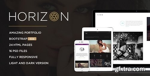 ThemeForest - Horizon v1.4 - Responsive Photography Template - 15147323