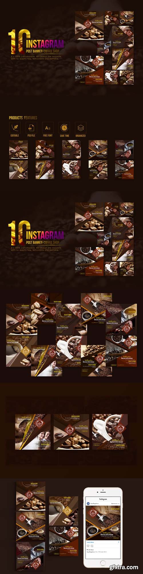 10 Instagram Post Banner - Coffee Shop