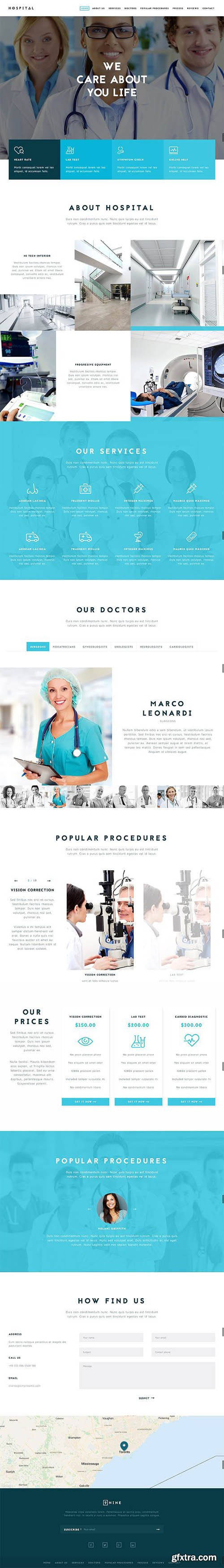 Hospital Responsive Template - CM 1157550