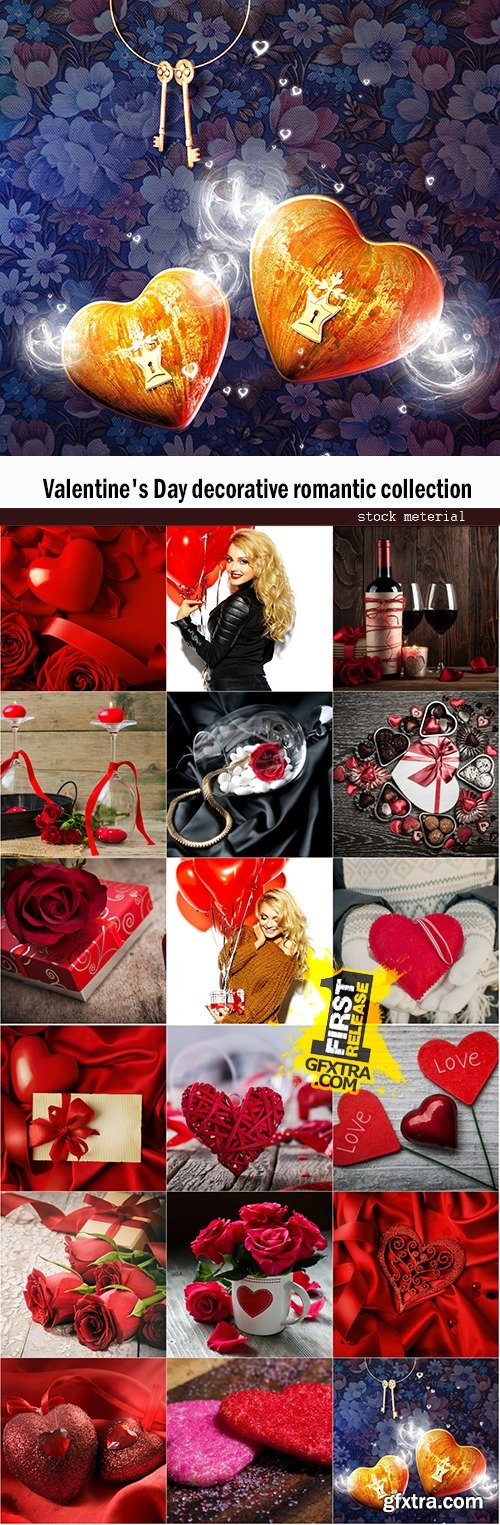 Valentine\'s Day decorative romantic collection