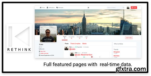 CodeCanyon - Rethink JS v1.0 - Social Network based on Twitter with JS server - 18126339