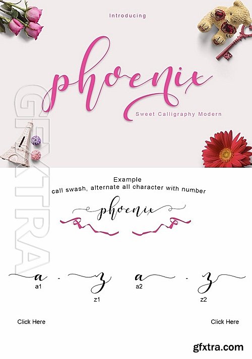 CM - Phoenix sweet calligraphy modern 1171285