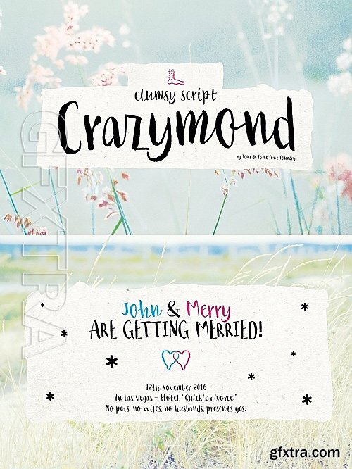 CM - Crazymond font family 1169592