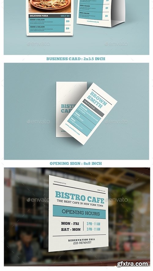 GraphicRiver - Newspaper Style Menu Package 16350110