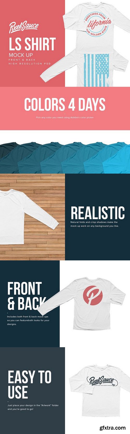 CM - Basic Longsleeve T-Shirt Mockup 895805