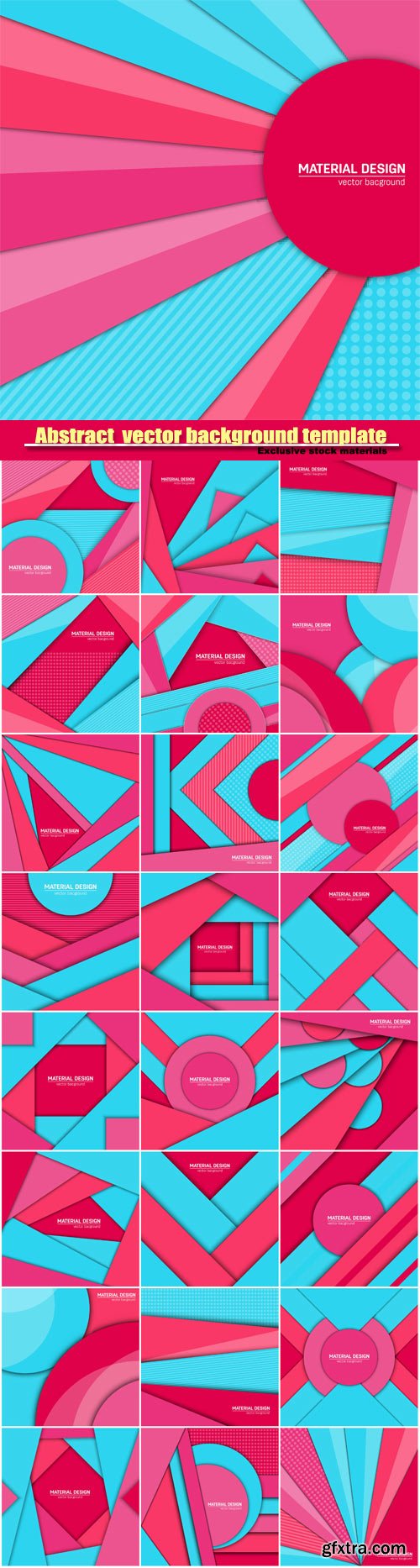 Abstract creative layout vector background template #5