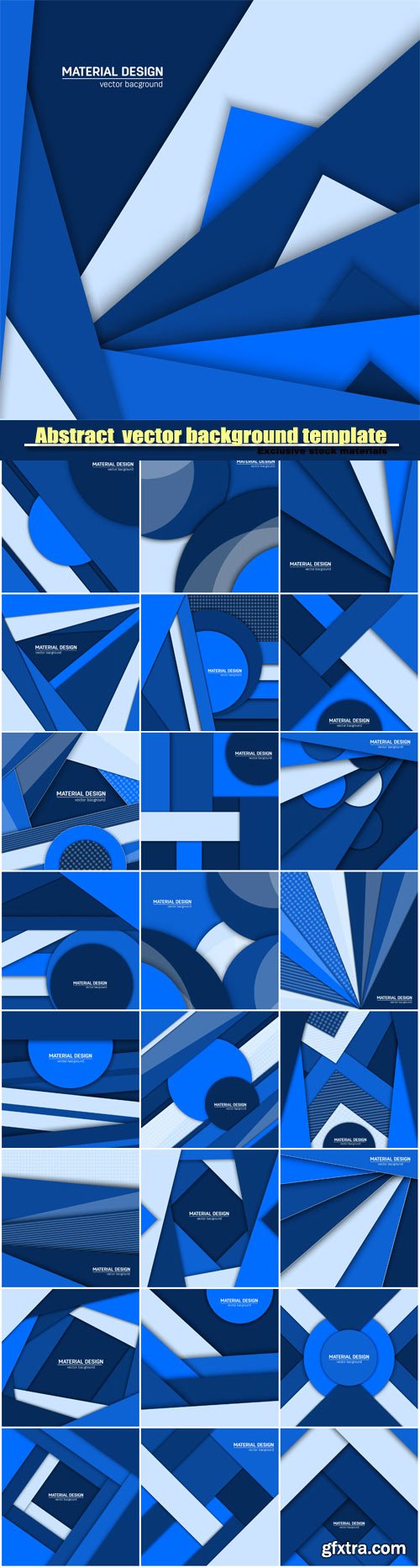 Abstract creative layout vector background template