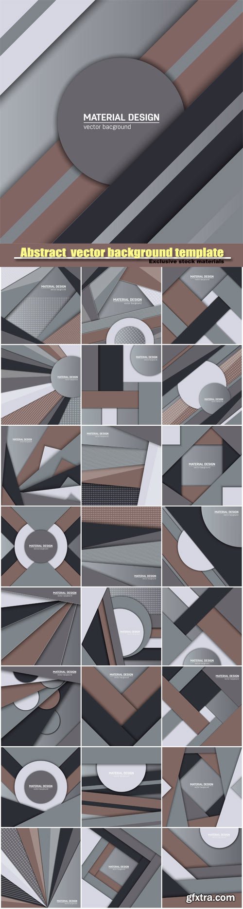 Abstract creative layout vector background template #3