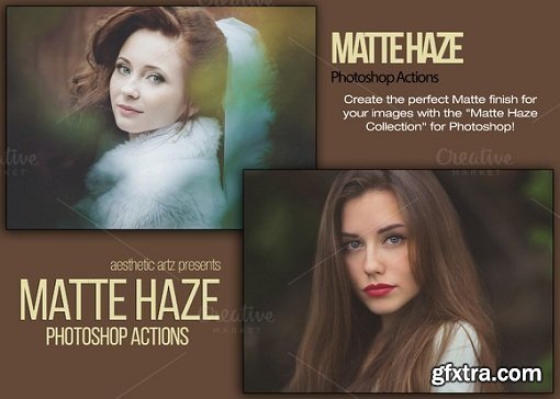 Matte Haze Photoshop Actions - Pro Retouching Workflow