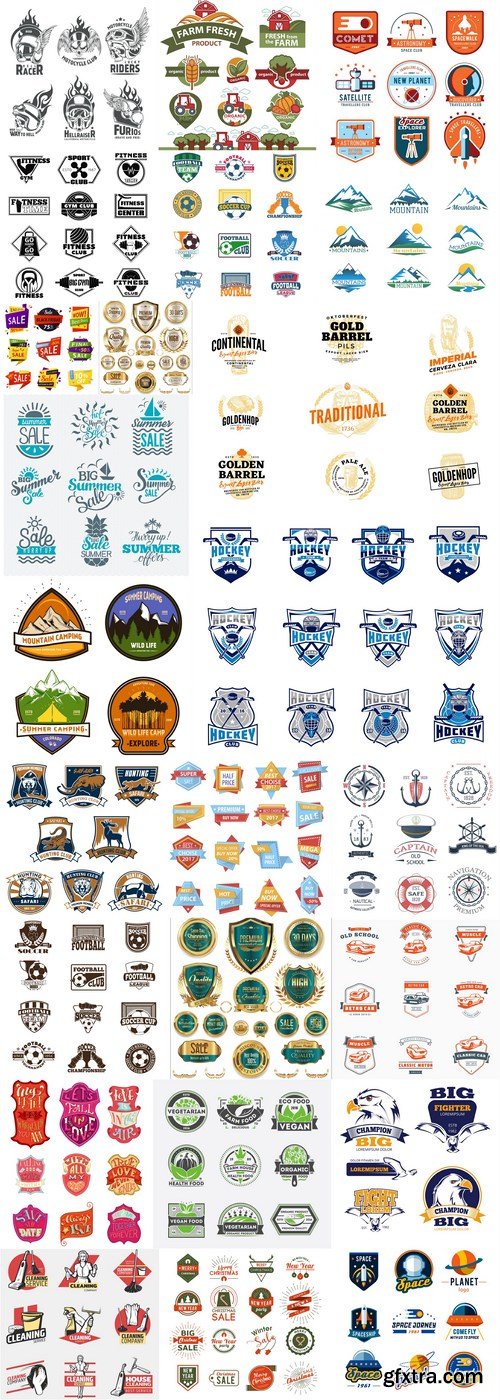 Different Labels And Stickers #140 - 25 Vector