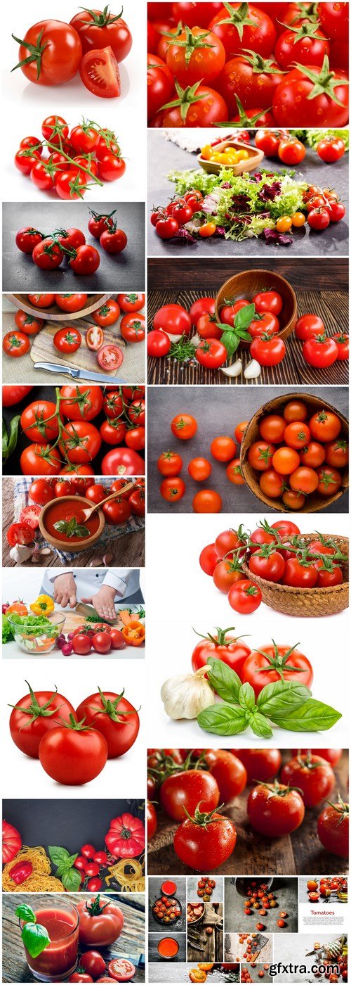 Bright Juicy Tomatoes - 18 HQ Images