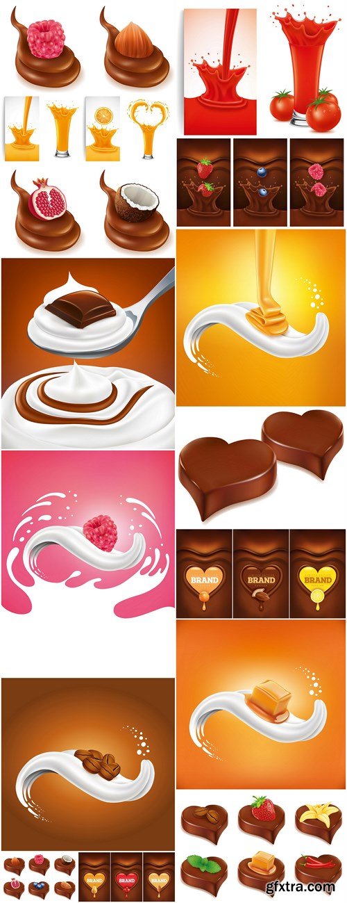 Different Food Design Elements #2 - 15 Vector