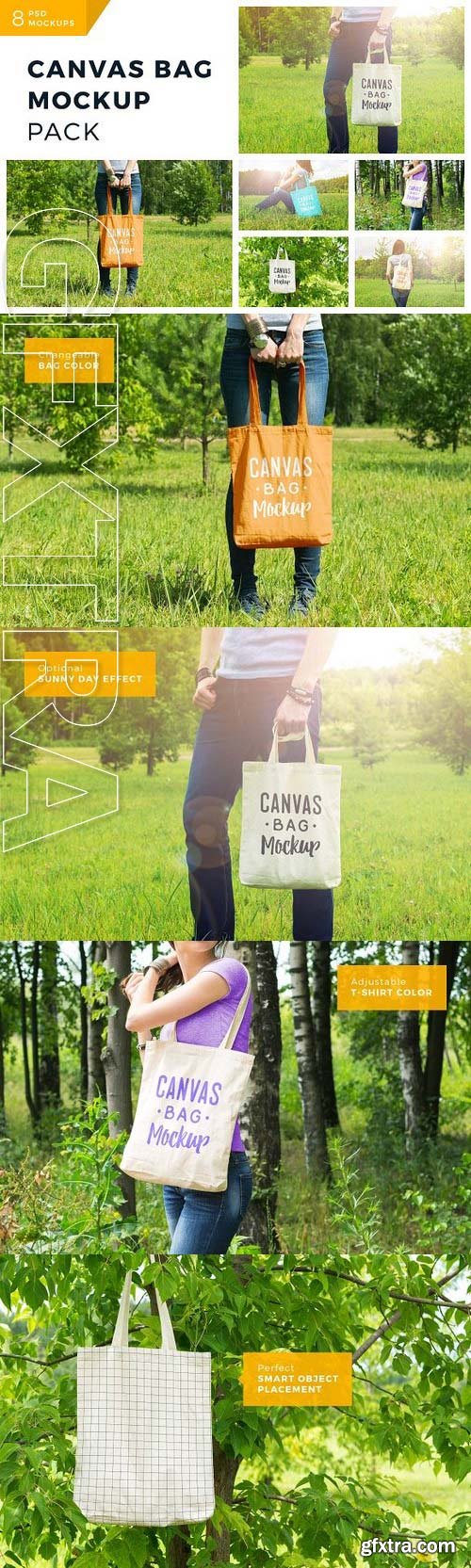 CM - Canvas Bag Mockup Pack 1019083