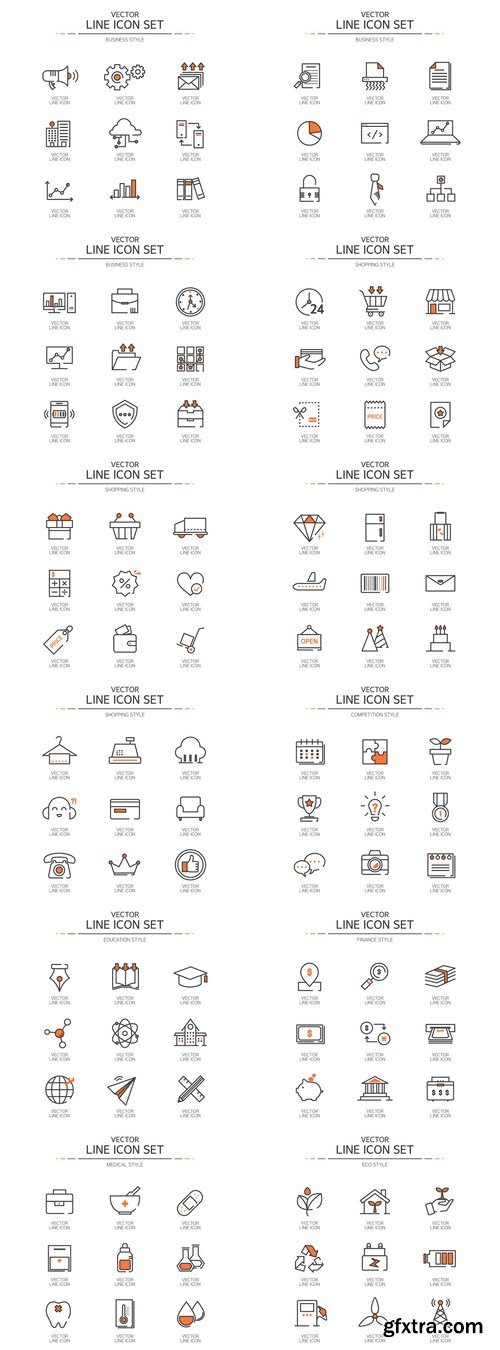 Icons Collection #137 - 12 Vector