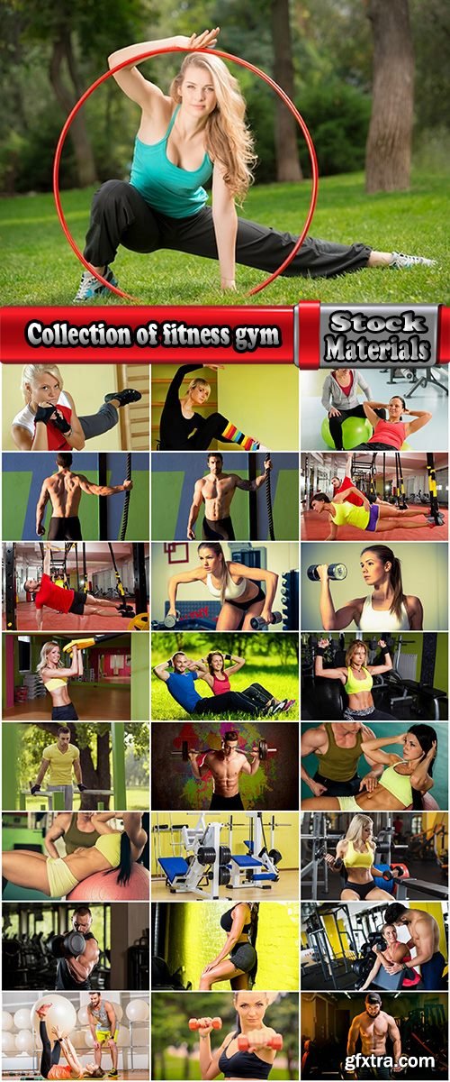 Collection of fitness gym beautiful body muscle girl female male sportsman 25 HQ Jpeg