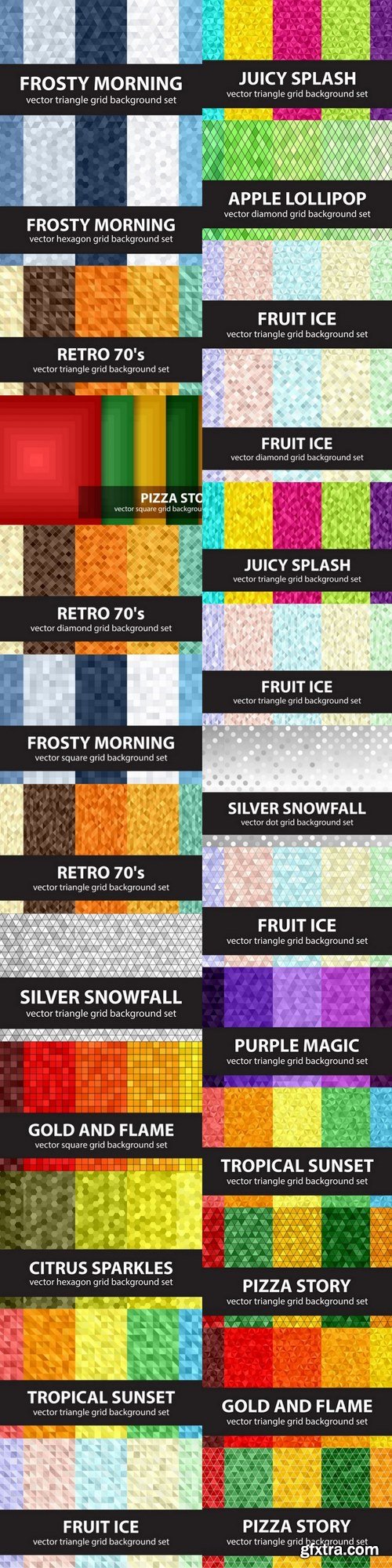 Vector seamless backgrounds