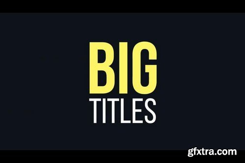 Big Typography Package After Effects Templates