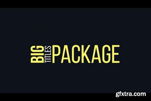 Big Typography Package After Effects Templates