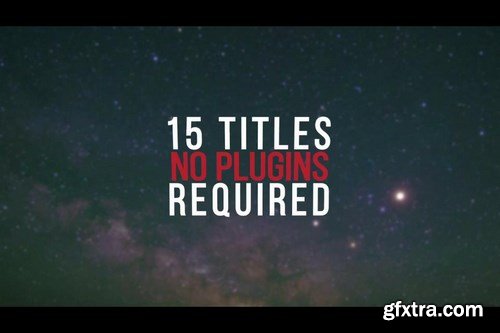 15 Motion Titles After Effects Templates