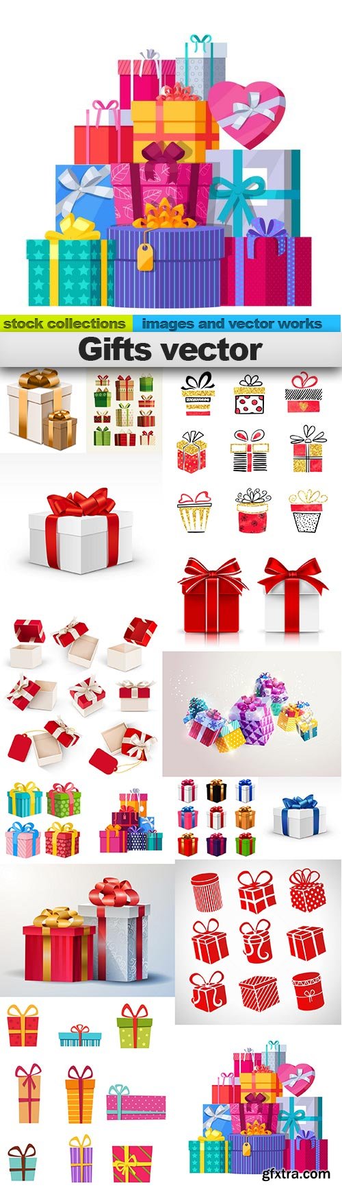 Gifts vector, 15 x EPS