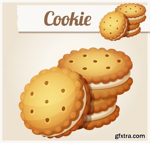 Cookie illustrations - 6 EPS