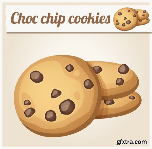 Cookie illustrations - 6 EPS