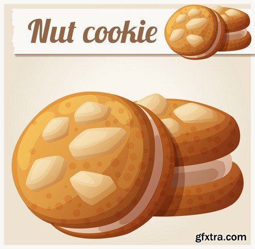 Cookie illustrations - 6 EPS